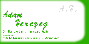 adam herczeg business card